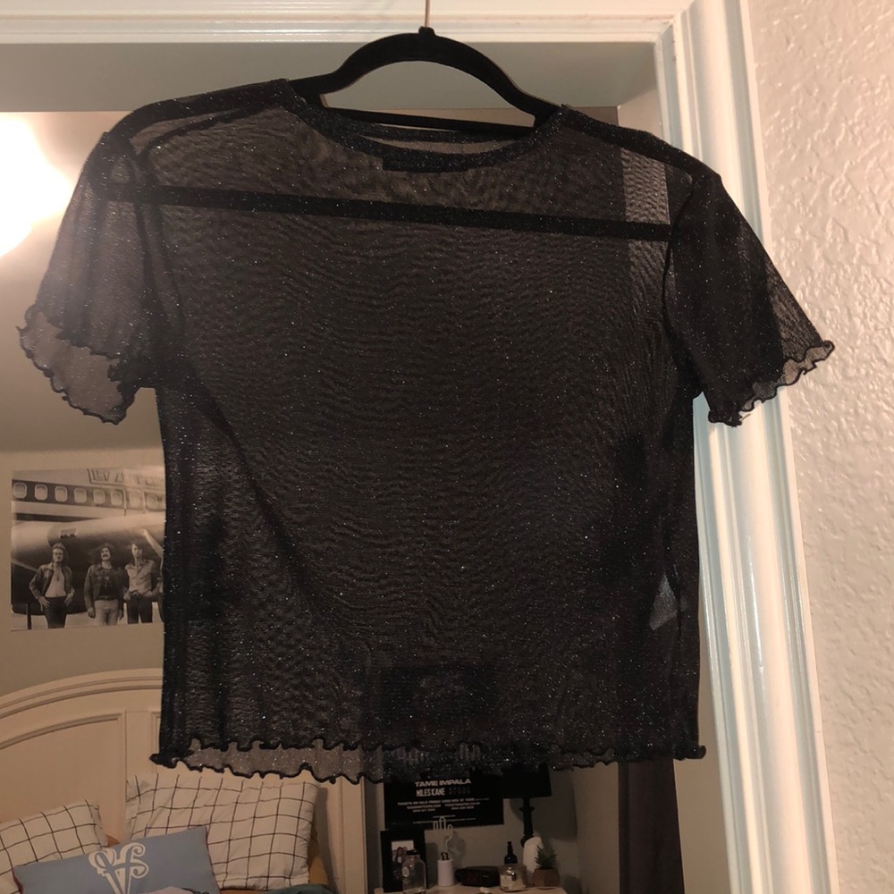 Brandy Melville mesh crop